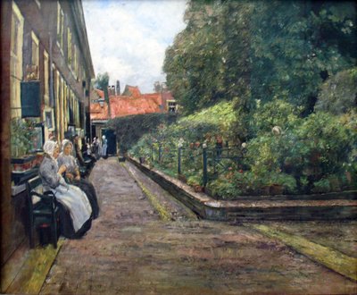 Stevenstift in Leiden by Max Liebermann